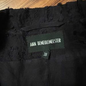 Ann Demeulemeester cut velvet blazer